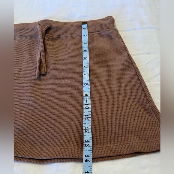 Halara  Drawstring Waffle Knit Mini Skirt - Picture 6 of 6